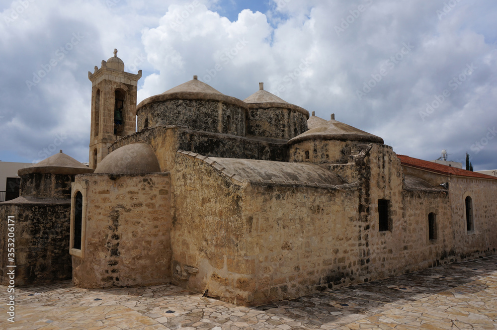 Agia Paraskevi church in Yeroskipou (Geroskipou), Cyprus. Five-domed church is a wonderful example of Byzantine architecture.