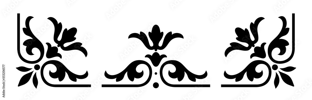 Floral Frame Design Elements Floral Frame Design Elements