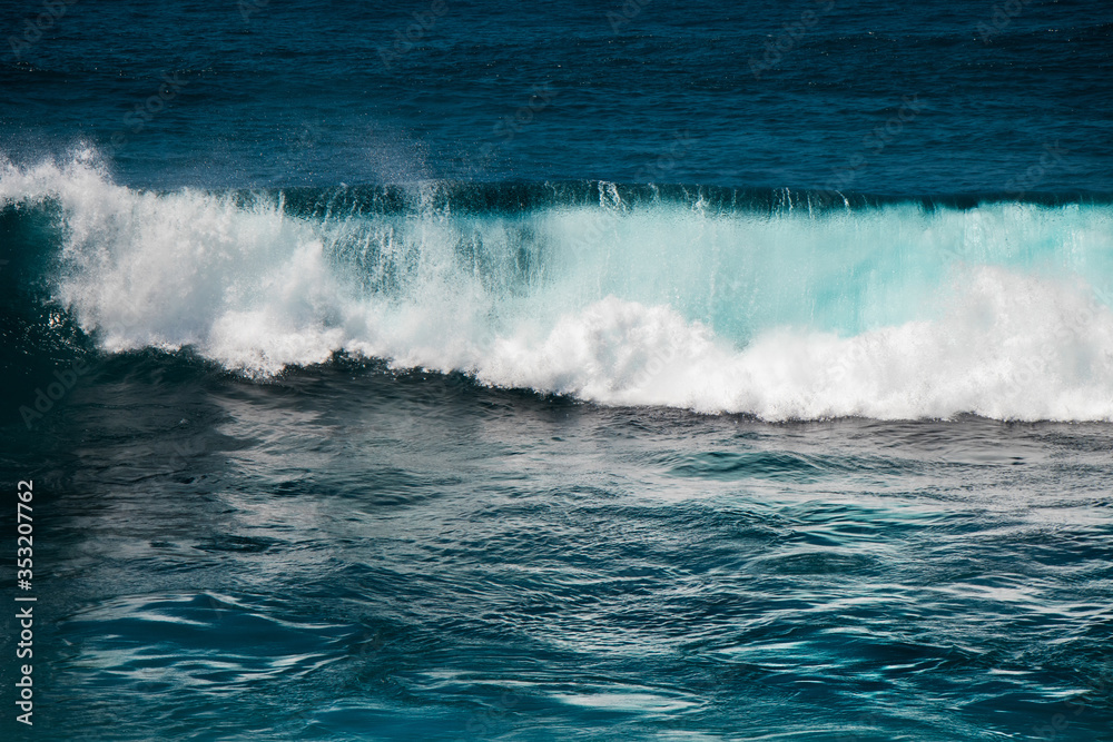 Strong waves in the ocean, Puerto de la Cruz, Tenerife, Spain