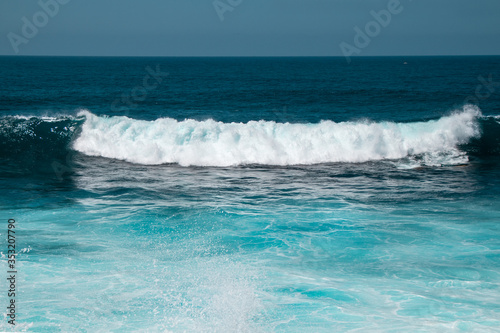 Strong waves in the ocean, Puerto de la Cruz, Tenerife, Spain