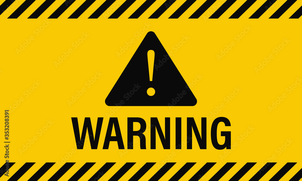 Warning Background Black And Yellow Line Striped Caution Tape Warning 