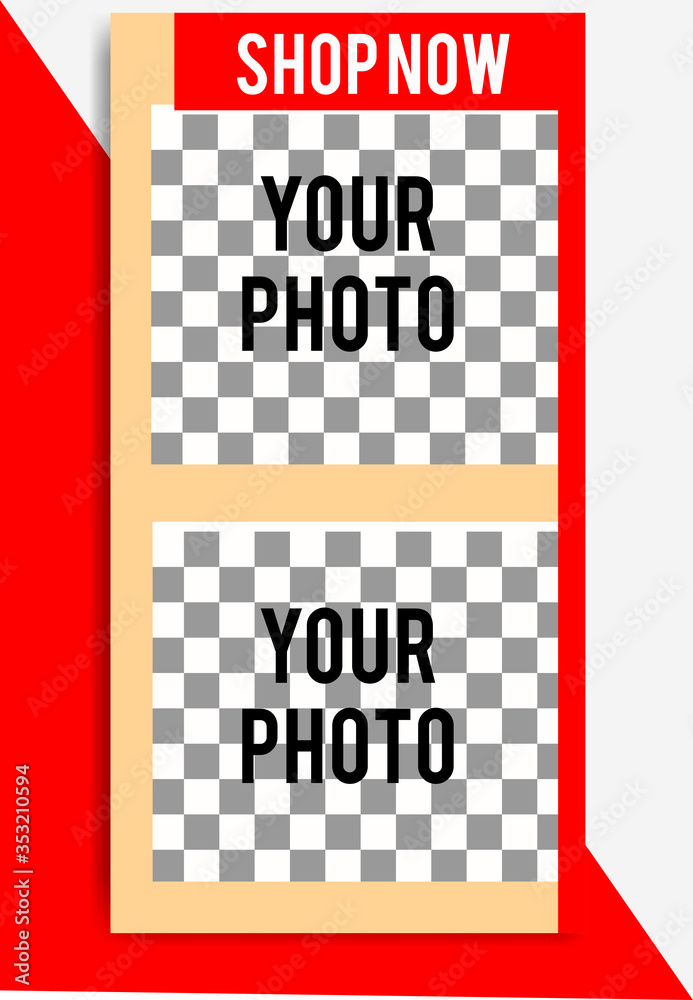 Fototapeta premium social media post template.social media promotion.socia media instagram stories