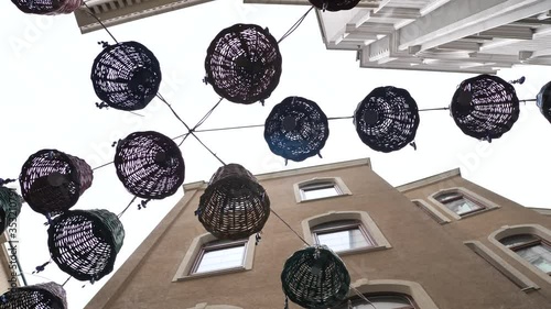 Ankara, Turkey - January 9, 2020: Decoration bells on the streets of Ankara. photo