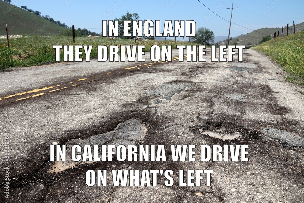 Fotografie California roads meme