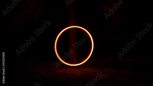 Steel Wool Glowing Circle