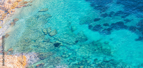 Sea water texture, Summer background, Travel concept © Vladimir