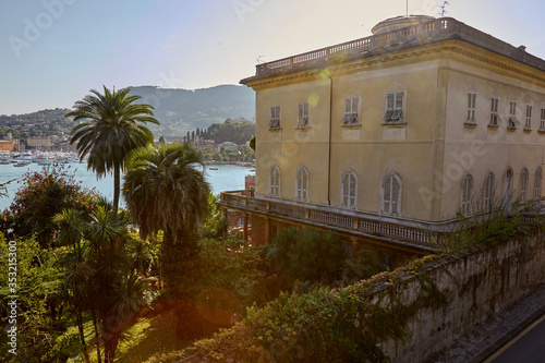 Cinque Terre/Italy - Sep 25 2015:Beautiful old house with view to ocean in Italy