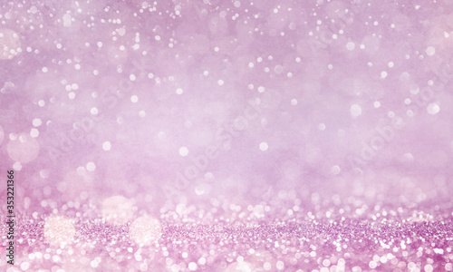 Christmas light background.  Holiday glowing backdrop. Defocused Background With Blinking Stars. Blurred Bokeh.
