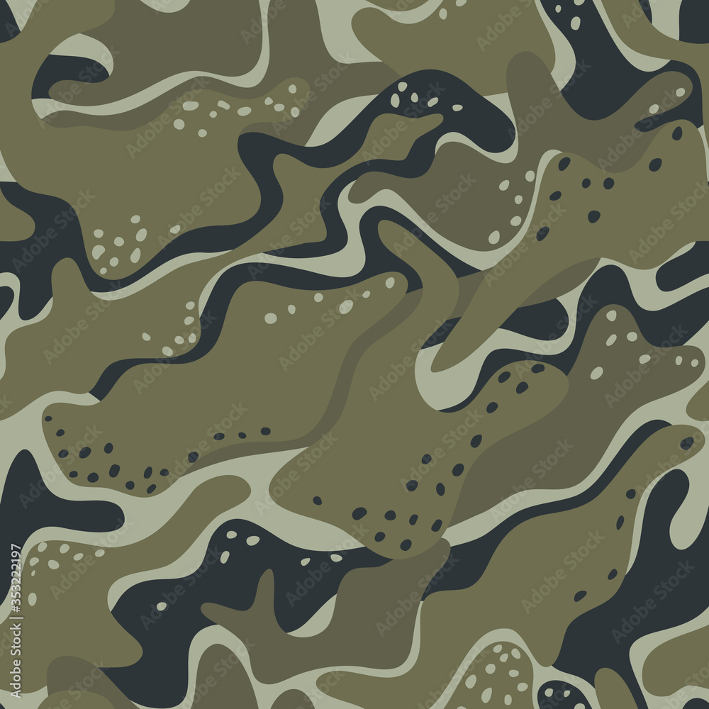 Seamless camouflage pattern Seamless camouflage pattern
