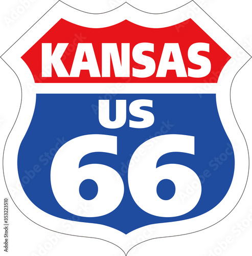アメリカ横断道 ルート66／Route 66 カンサス州