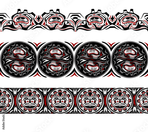 abstract background native north american set