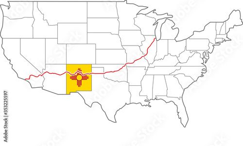 アメリカ横断　ルート66　ROUTE66 new mexico ニューメキシコ州