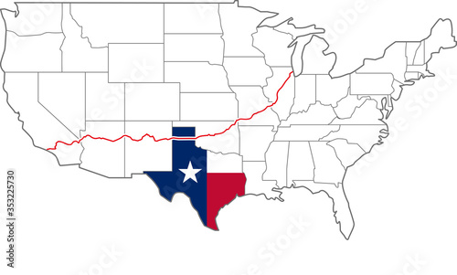 アメリカ横断　ルート66　ROUTE66 texas テキサス州