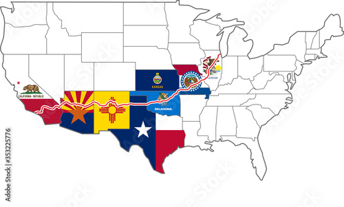 アメリカ横断　ルート66　ROUTE66