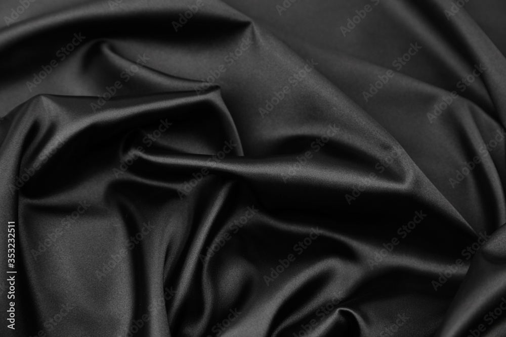 Obraz premium Czarny jedwab
