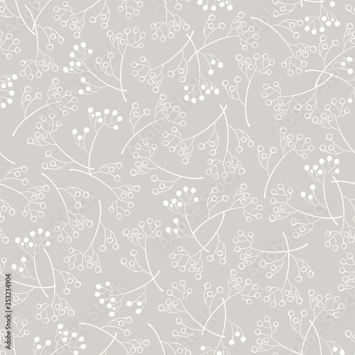 Seamless floral pattern. Stylish repeating texture. Repeating texture with leaves on background. © elinka_art