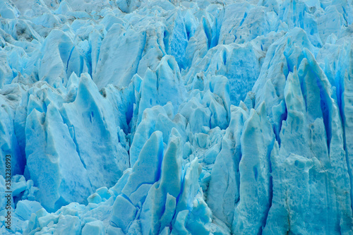 Part of Grey Glacier in Chilean Patagonia  Torres del Paine National Park  Magellan Region 
