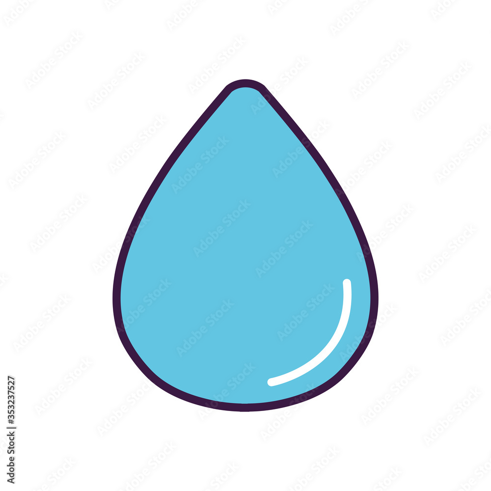 water drop icon, line color style water drop icon, line color style