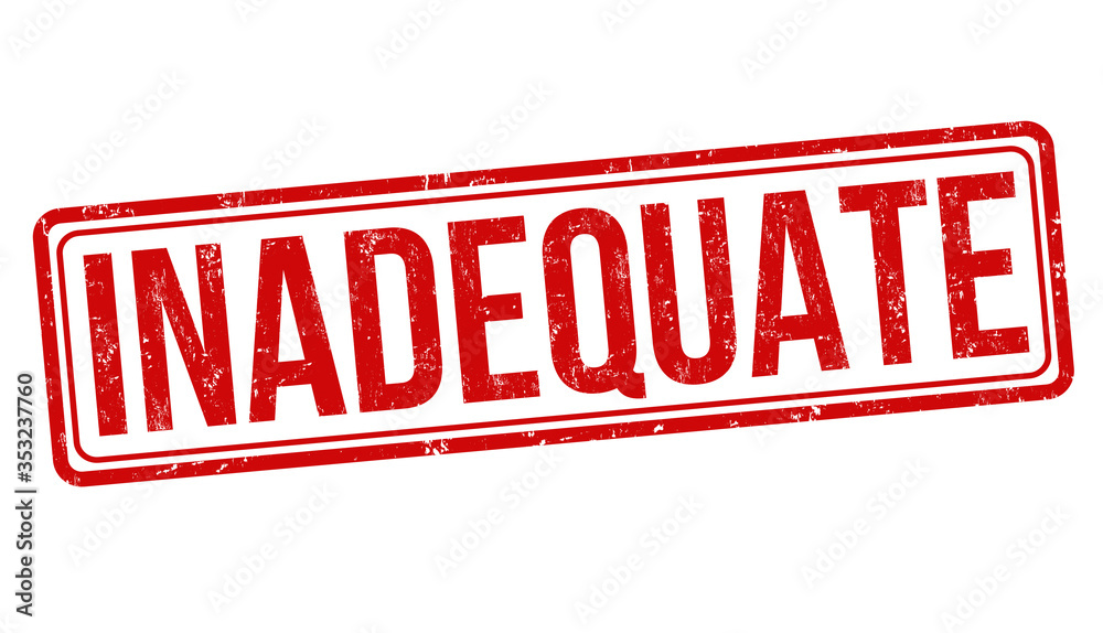 Inadequate sign or stamp Inadequate sign or stamp