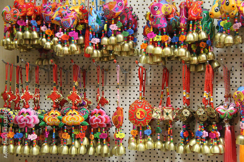 A Display of Chinese Small Novelties and Trinkets.