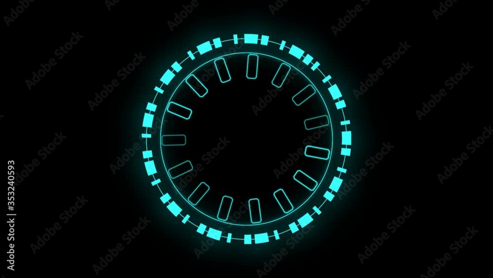 Neon animation of glowing moving circles. Neon animation of glowing moving circles.