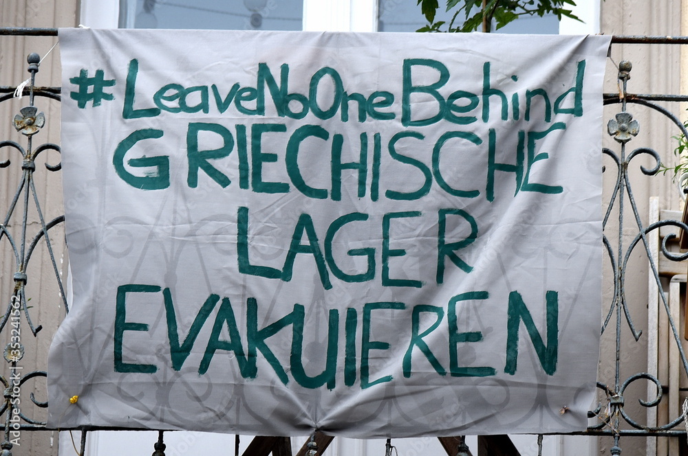 Naklejka premium Transparent mit der Aufschrift: 