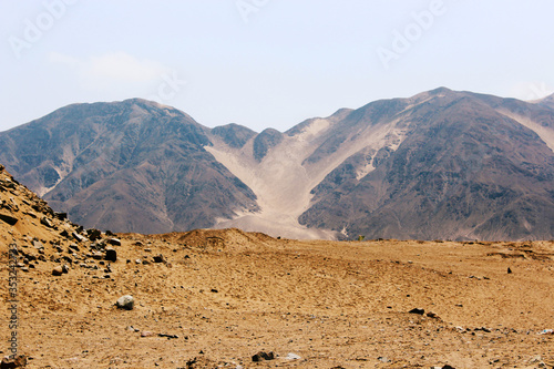 Desert and mountains background