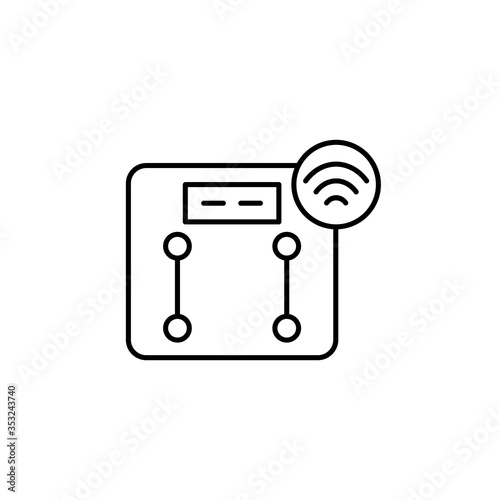 Libra icon. Simple line, outline vector elements of smart home for ui and ux, website or mobile application on white background