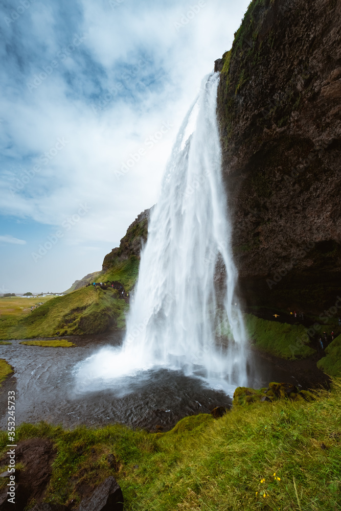 Skogafoss waterfall Iceland nature