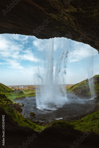 Skogafoss waterfall Iceland nature