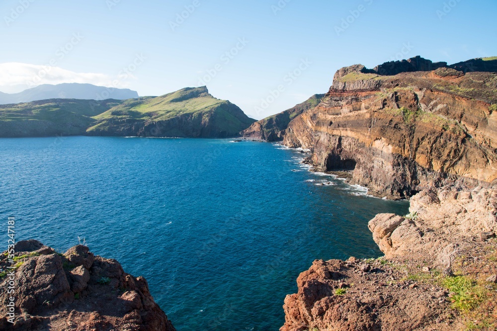 Views of rock layers at Ponta de São Lourenço