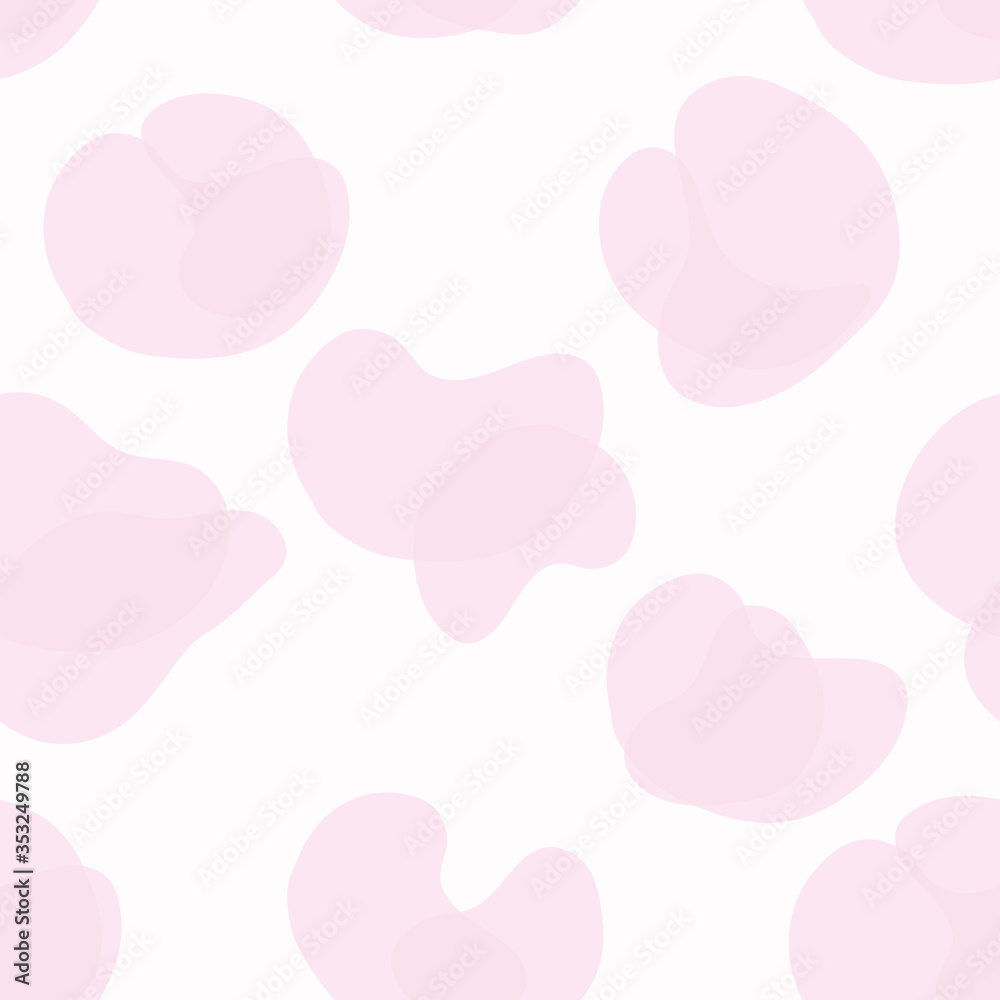 Abstract Shape Light Pink Seamless Pattern Design