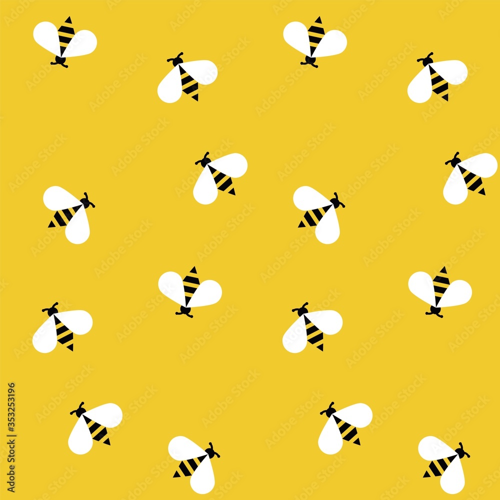 Bee and honey vector line icons set