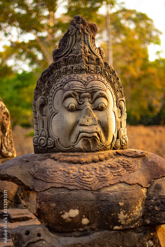 A beautiful view of Angkor Thom temple at Siem Reap, Cambodia. A beautiful view of Angkor Thom temple at Siem Reap, Cambodia.