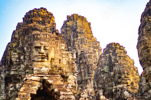 A beautiful view of Angkor Thom temple at Siem Reap, Cambodia.
