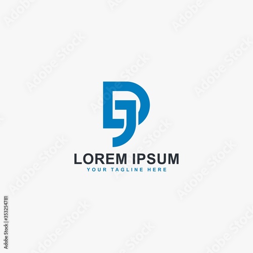 Free Download Letter JD logo design vector. - GFXLoad