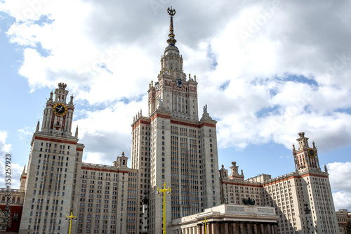 The building of the main higher educational institution of Moscow