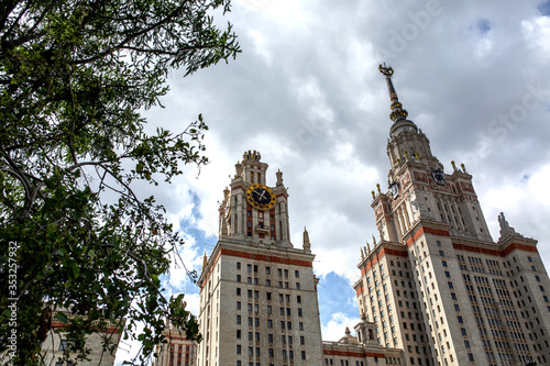 The building of the main higher educational institution of Moscow