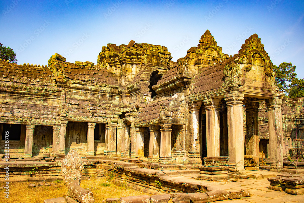 A beautiful view of Angkor Wat temples at Siem Reap, Cambodia.