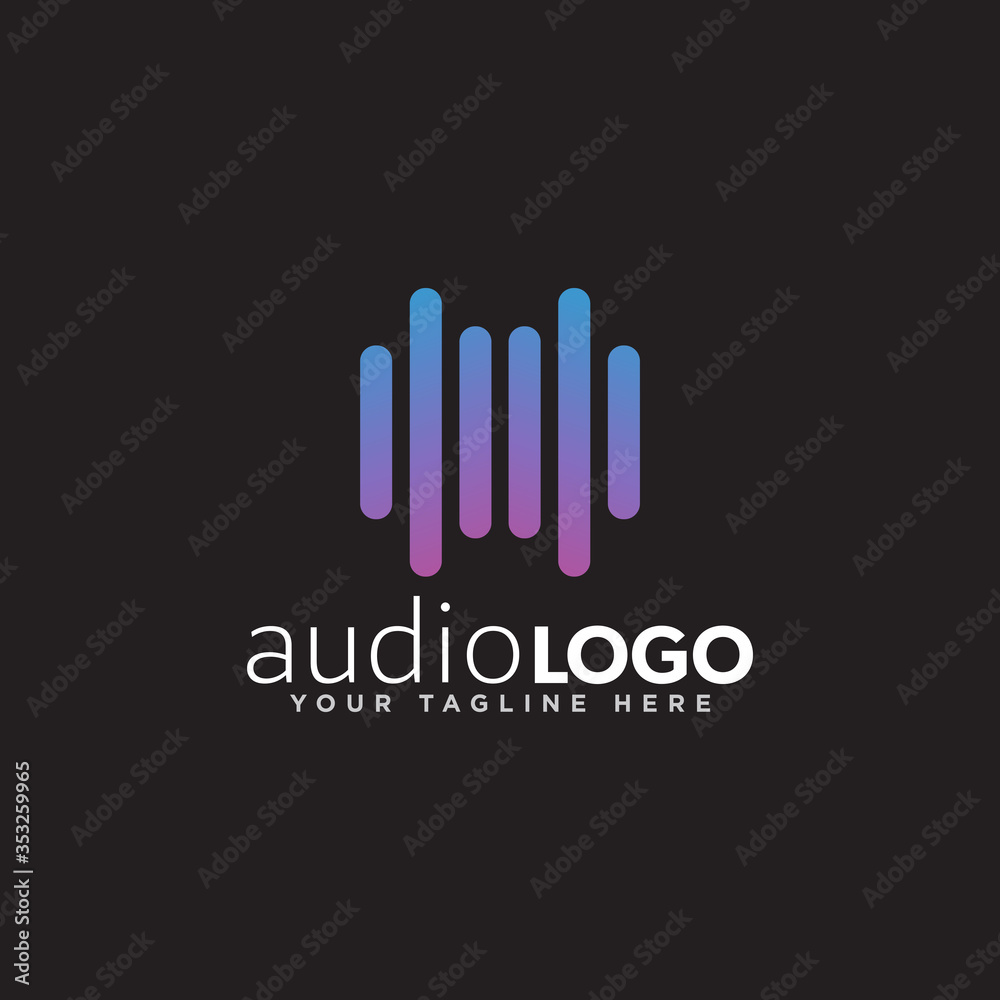 Sound Logo Concept Design Vector Sound Logo Concept Design Vector