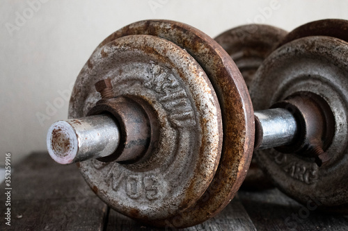 old dumbbell