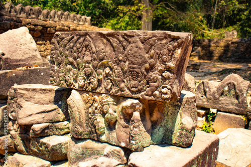 A beautiful view of Angkor Wat temple and nature at Siem Reap, Cambodia.