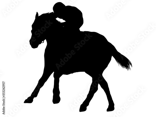 競馬シルエット_1