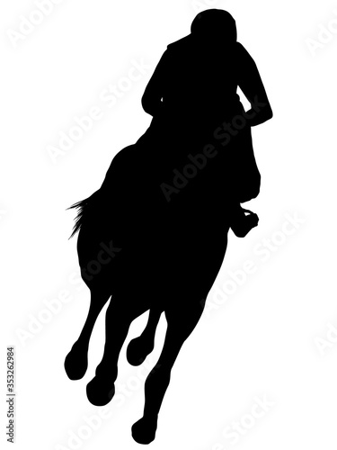 競馬シルエット_6