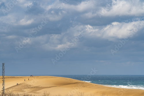 Tottori Sand Dunes (Tottori Sakyu). The largest sand dune in Japan, a part of the Sanin Kaigan National Park in Tottori Prefecture, Japan