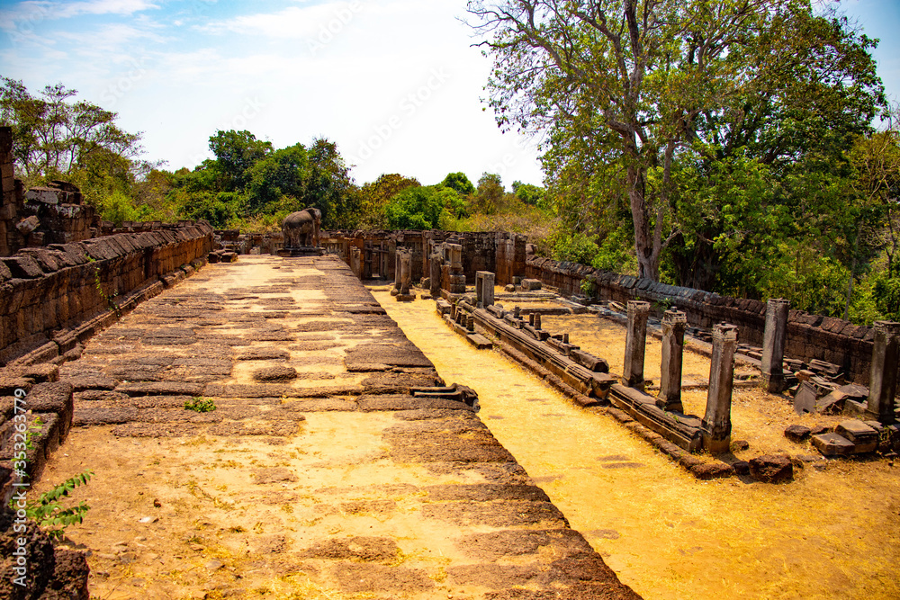 A beautiful view of Angkor Wat temple at Siem Reap, Cambodia. A beautiful view of Angkor Wat temple at Siem Reap, Cambodia.