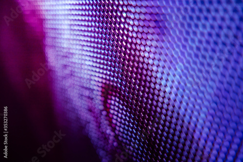 CloseUp LED blurred screen. LED soft focus background. abstract background ideal for design.