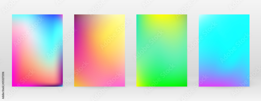 Pastel Soft. Rainbow Gradient Set Color Background