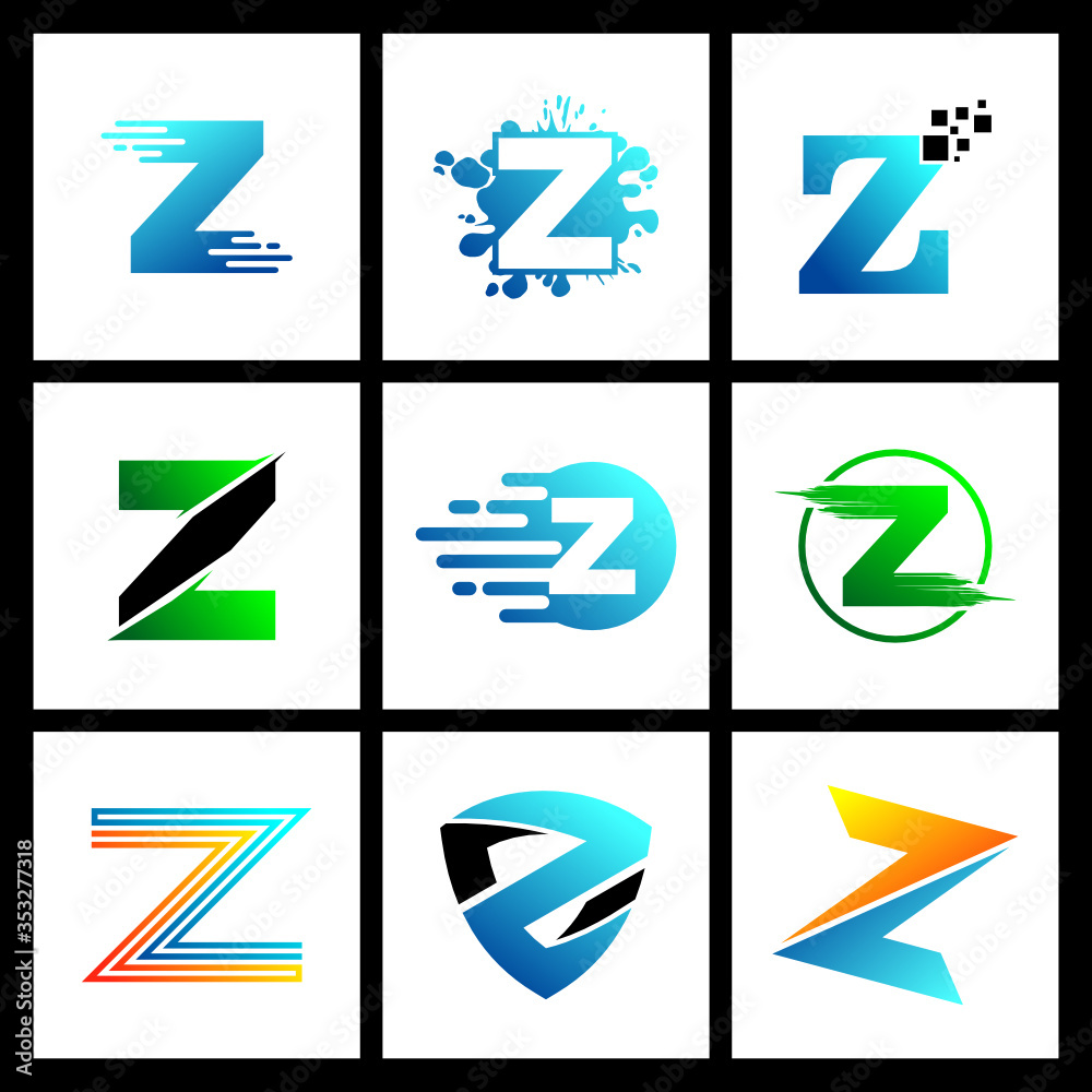 set of letter A logo icon design vector set of letter A logo icon design vector