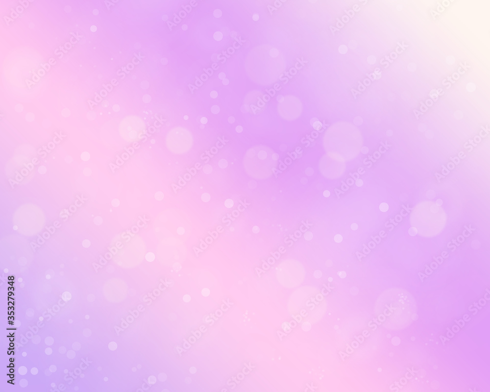 Abstract context. Pastel soft colored background. White, pink, yellow,purple, magenta colors backdrop with bubbles. Soft, blurred, light, bright flat.